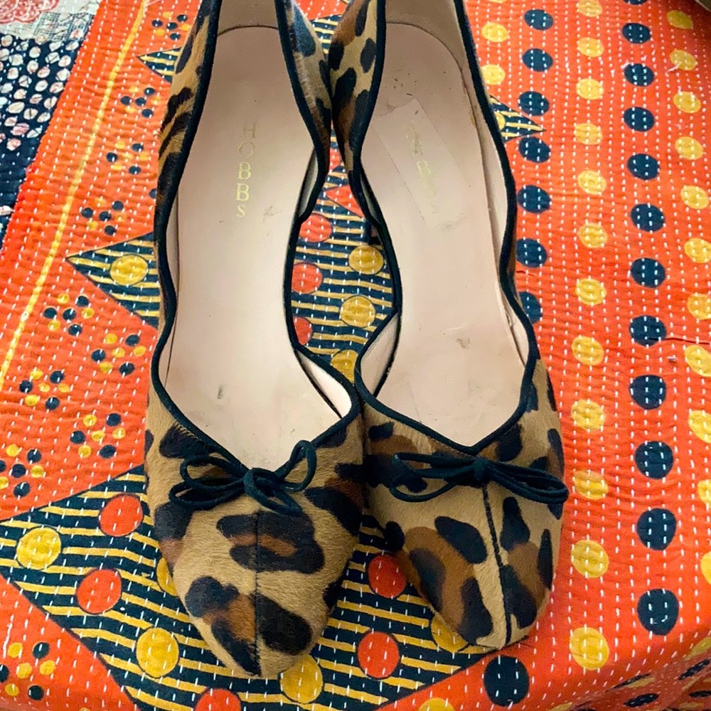 Hobbs leopard skin heels
